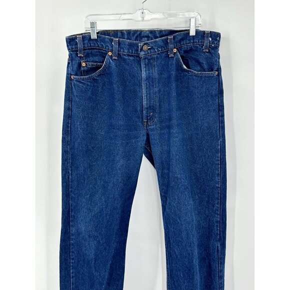 vintage 80s LEVIS jeans tapered 40505-0215 orange tab made in USA 36W 33L - Picture 2 of 11